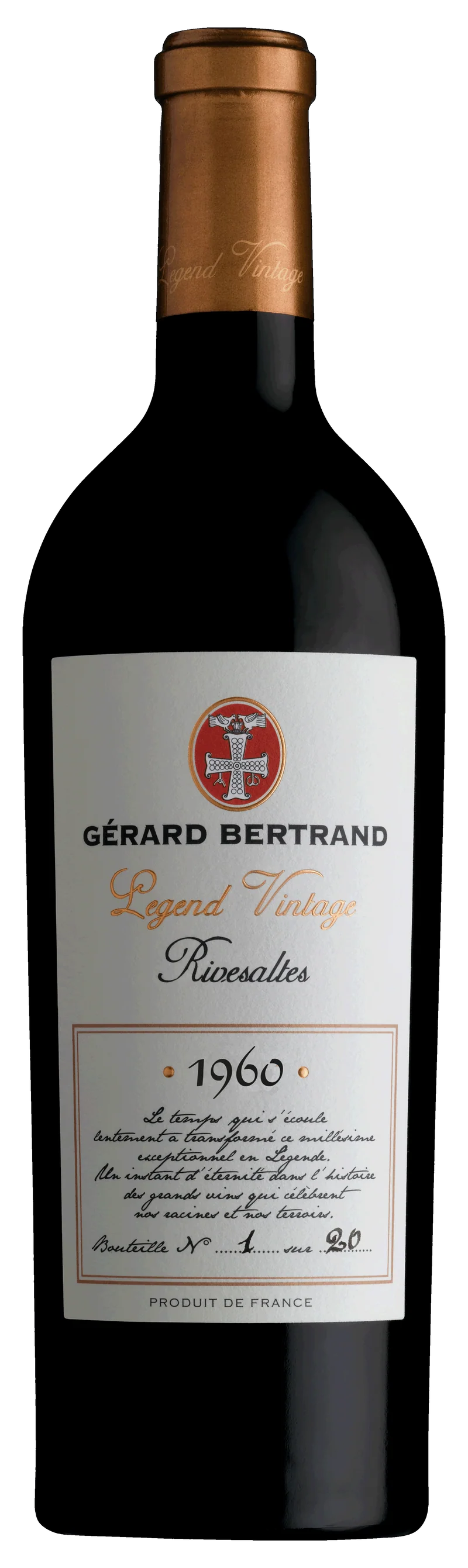 Legend Vintage Vins Doux Naturels AOP Rivesaltes 1960 – 75cl