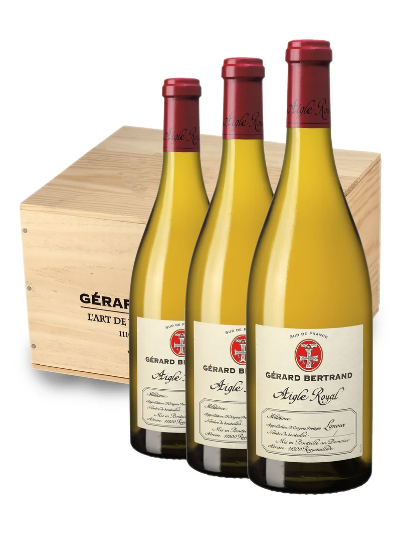 Aigle Royal Chardonnay AOP Limoux 2023 – caisse bois 6 Bouteilles 75cl vin blanc