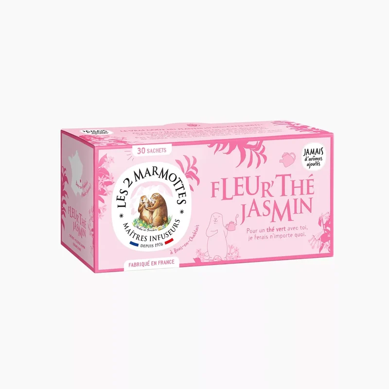 100% biologische bloemengroene thee met jasmijn