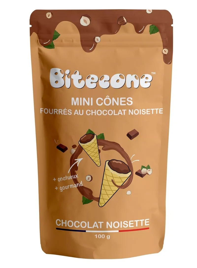 Chocolade hazelnoot Bitecone