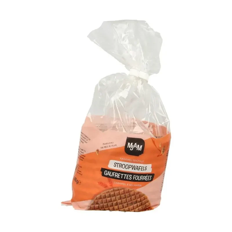 Mjam Stroopwafel karamel zeezout 240 gram