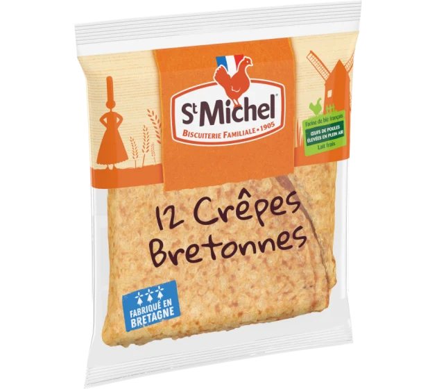12 Crêpes bretonnes beurre St. Michel