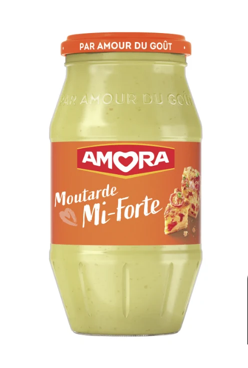 Moutarde Amora Mi-Forte - 415g