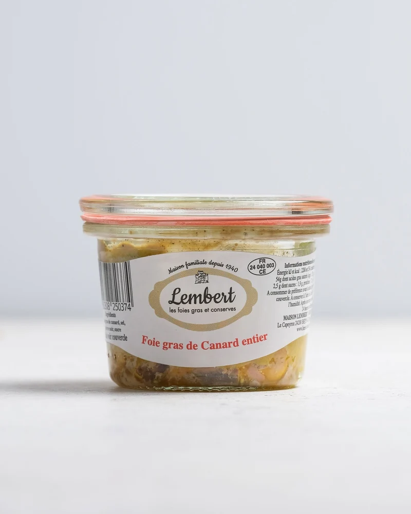 Foie gras hele eend (origine Dordogne) 50G - gouden medaille 2024