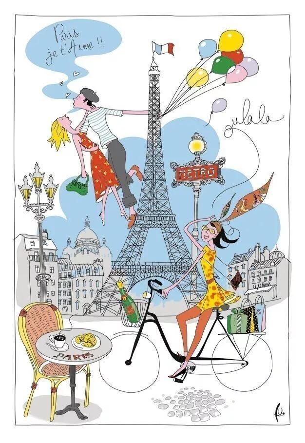La Parisienne Witte Theedoek 72 X 48 NaN