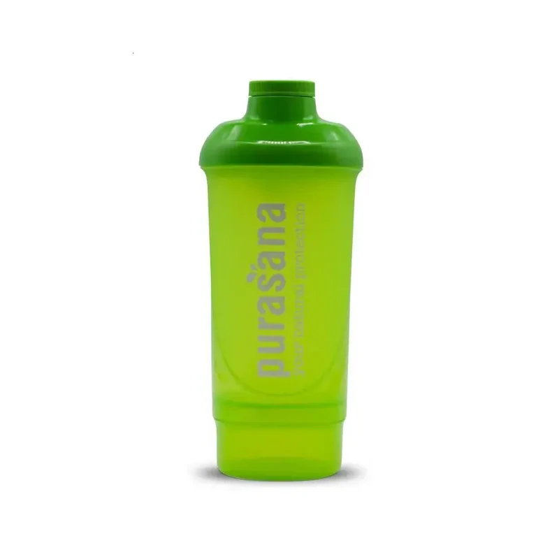 Purasana Plastic shaker wave 500ml groen