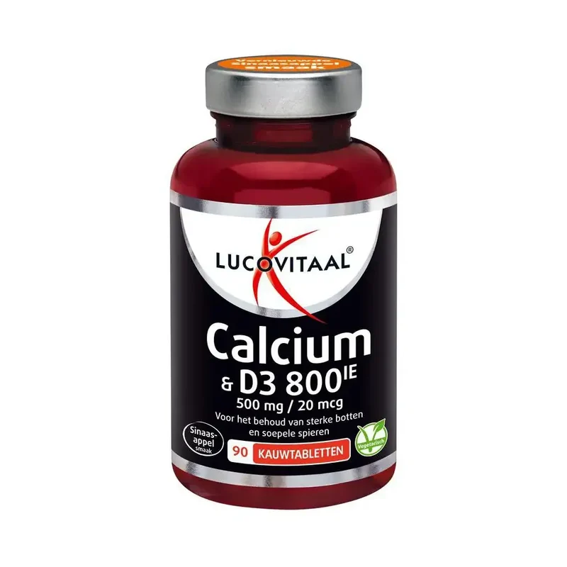 Lucovitaal Calcium 500 mg + D3 20 mcg 90 kauwtabletten