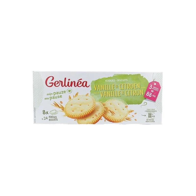 Gerlinéa Mijn Pauze Koekjes Vanille & Citroen Smaak 24 stuks