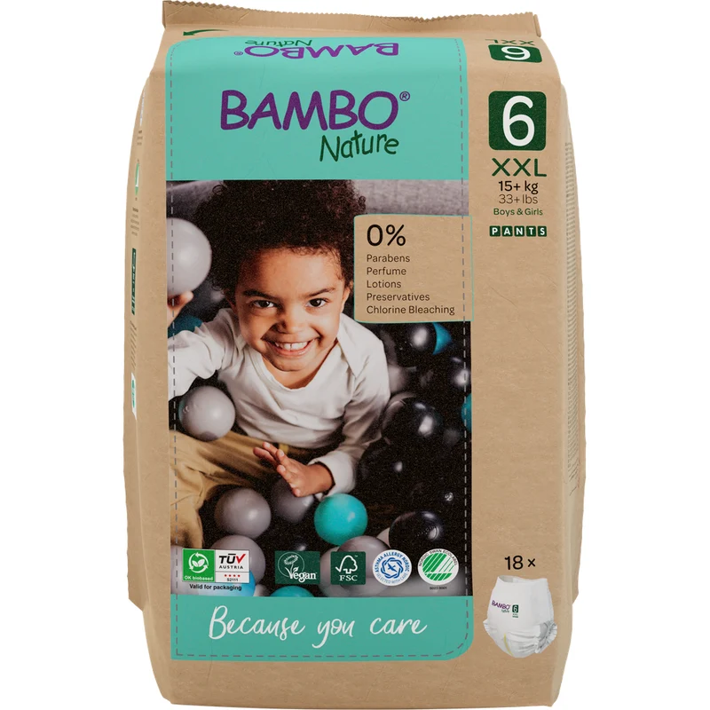 Bambo Nature Luierbroekjes Maat 6 15+kg 18 stuks