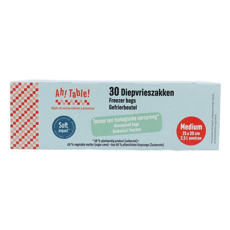 Ah Table! Diepvrieszakjes M Bio 30 stuks