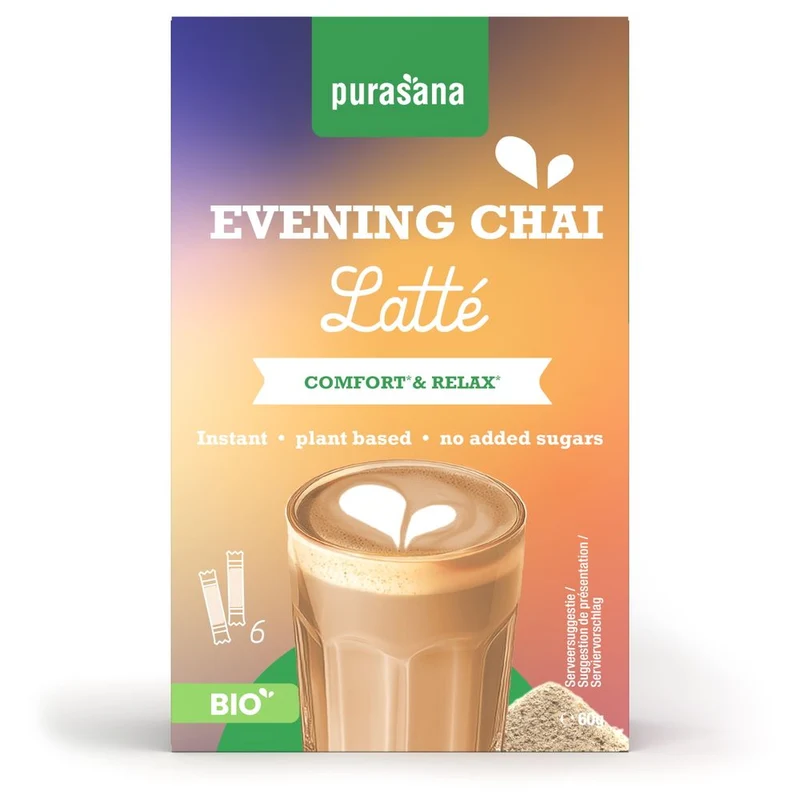 Purasana Latte chai evening bio 60 gram