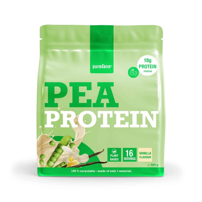 Purasana Plant protein erwt vaniille 400 gram