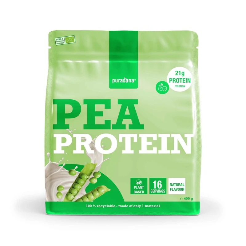 Purasana Plant protein erwt natuur bio 400 gram