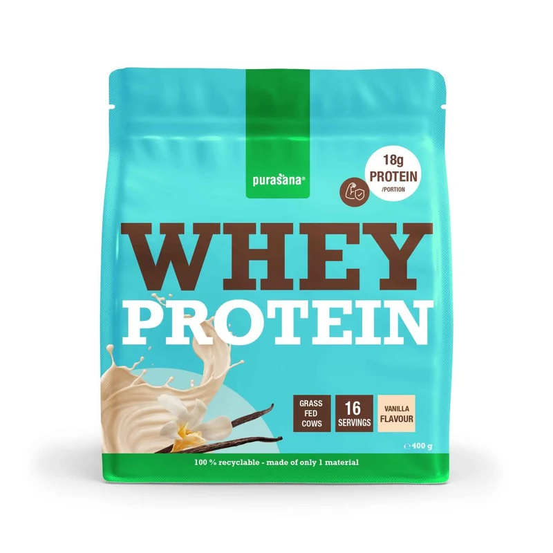 Purasana Whey proteine vanilla 400 gram