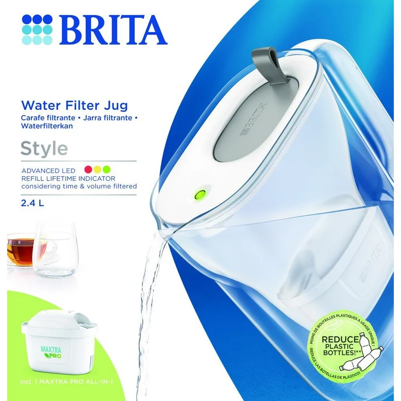 Brita Waterfilterkan Style Cool Grijs 2.4 liter