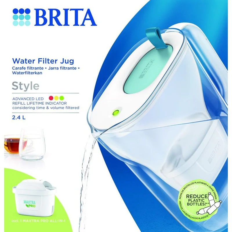 Brita Waterfilterkan Style Cool Blauw 2.4 liter