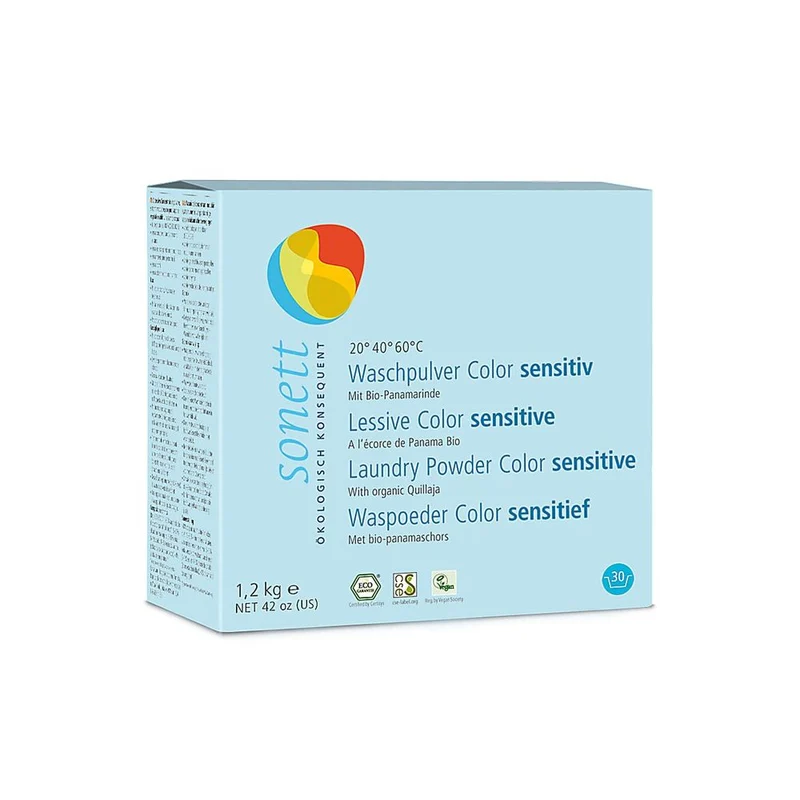 Sonett Ecologische Waspoeder Kleur Sensitief 1,2 kg