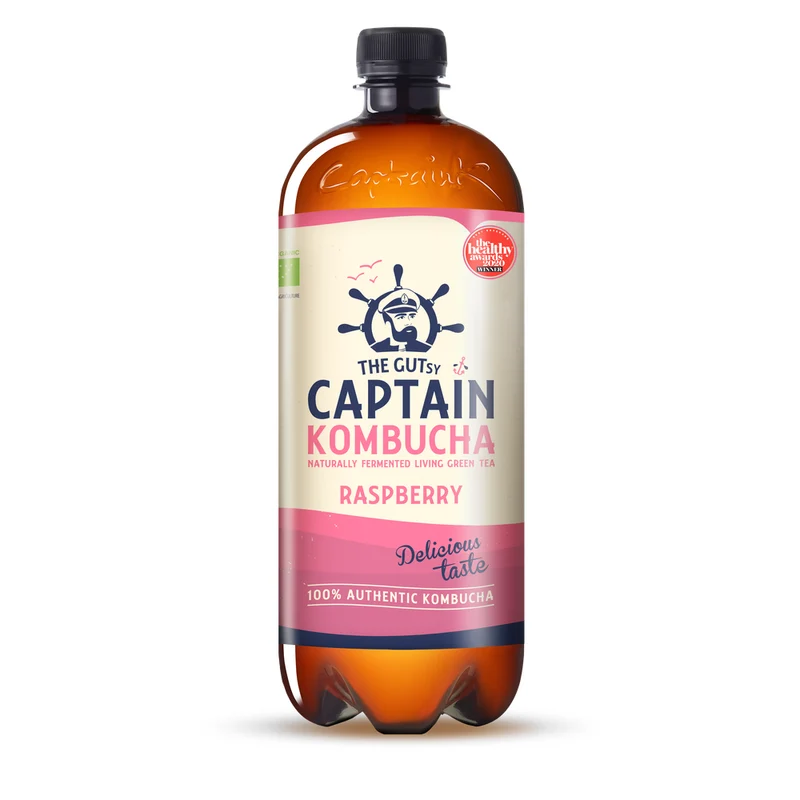The GUTsy Captain Kombucha California Raspberry