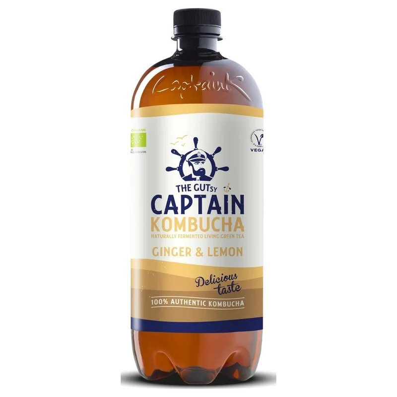 The GUTsy Captain Kombucha Ginger & Lemon