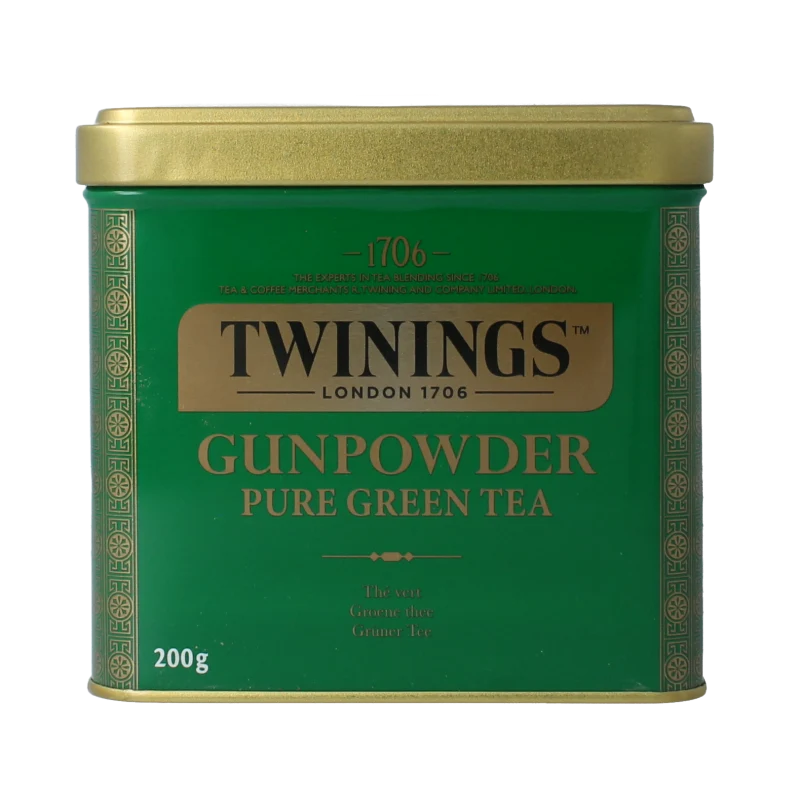 Twinings Gunpowder blik natural 200 gram