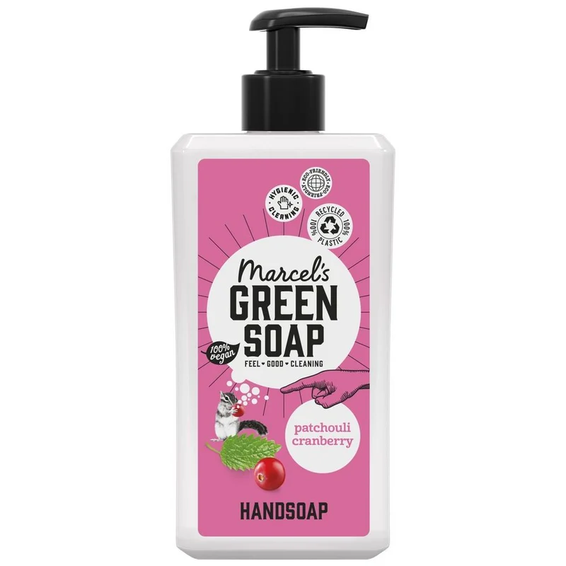 Marcel's Green Soap Handzeep Patchouli & Cranberry 500 ml