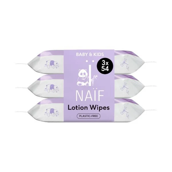 Naif Babydoekjes Lotion 3 x 54 stuks 162 st