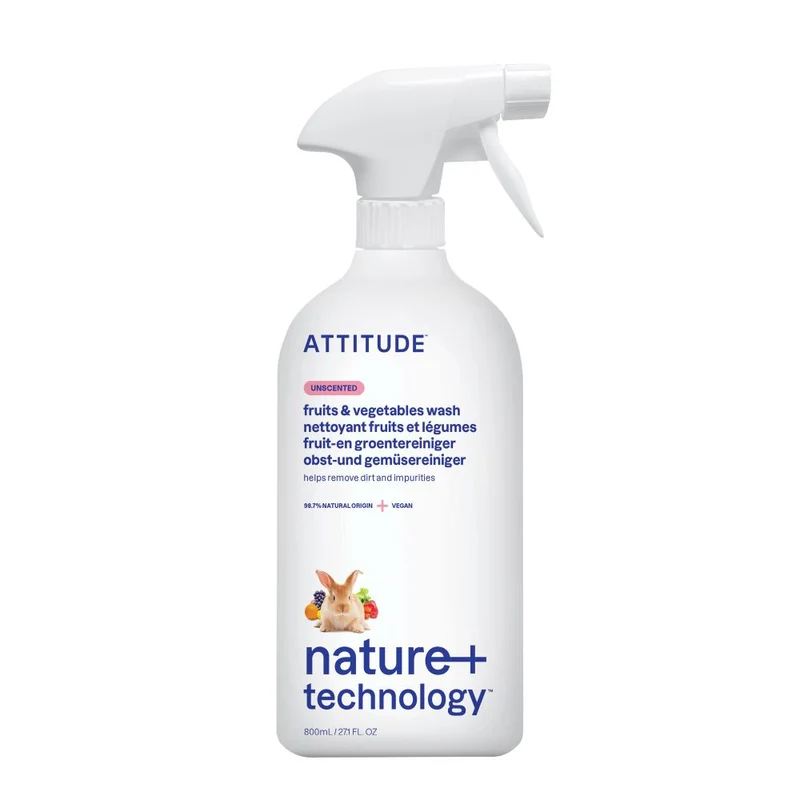 Attitude Nature+ Fruit- en Groentereiniger 800 ml