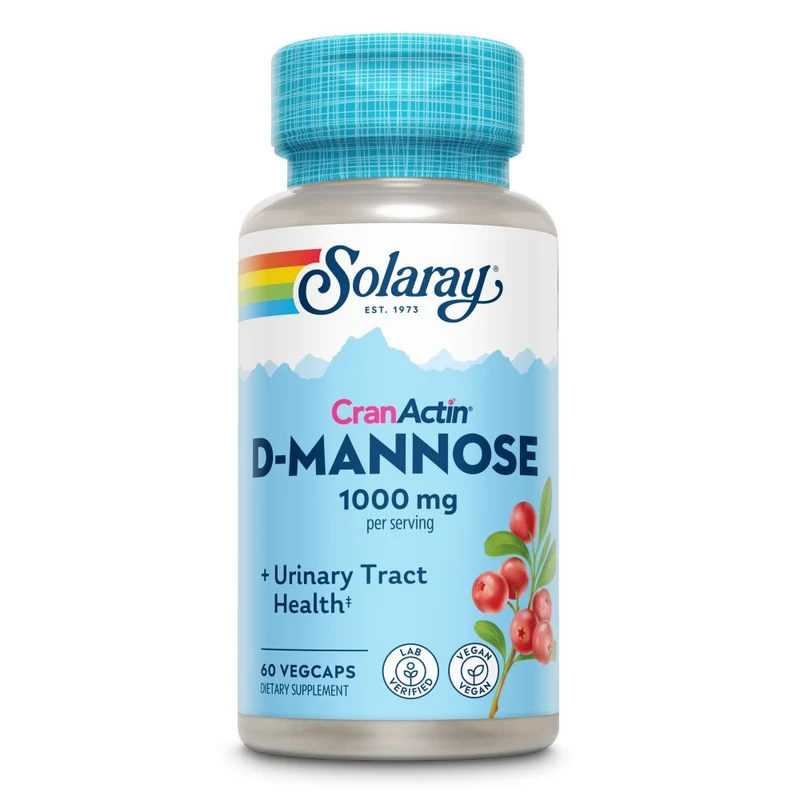 Solaray D-Mannose met CranActin (Cranberry) 60 vcaps