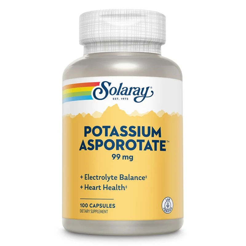 Solaray Kalium Asporotat 99 mg(Potassium) 100 cp