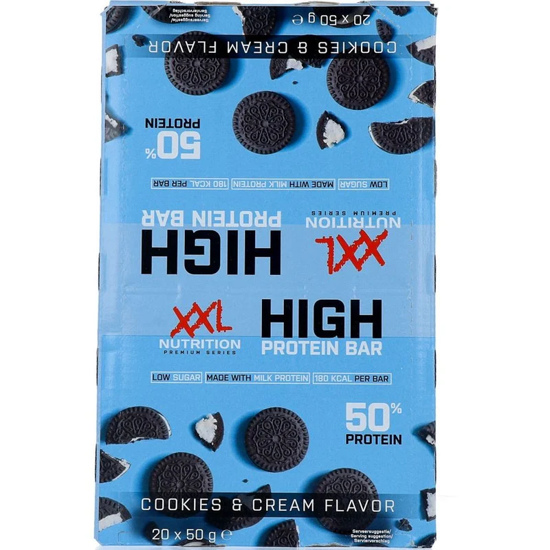 XXL Nutrition High Protein Bar Cookies & Cream 50 gram