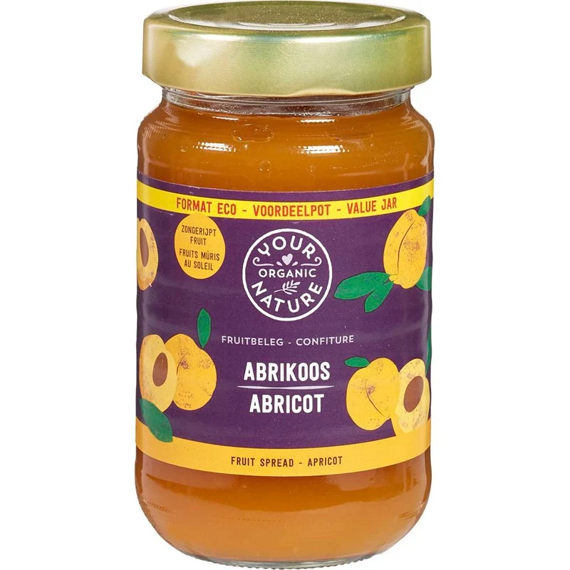 Your Organic Nature Fruitbeleg abrikozen bio 375 gram