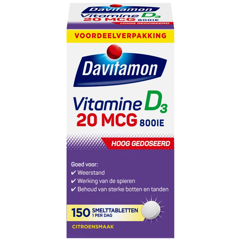 Davitamon Vitamine D 30 mg 150 smelttabletten