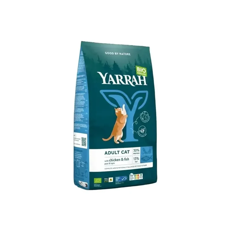 Yarrah Adult kattenvoer met vis biologisch