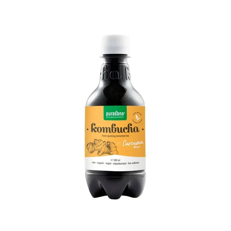 Purasana kombucha fresh spark tea curcuma 330 ml