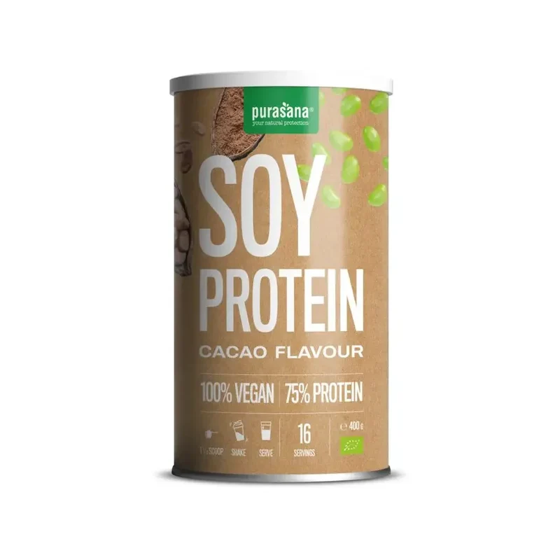 Purasana Vegan Soy Protein cacao 400 gram