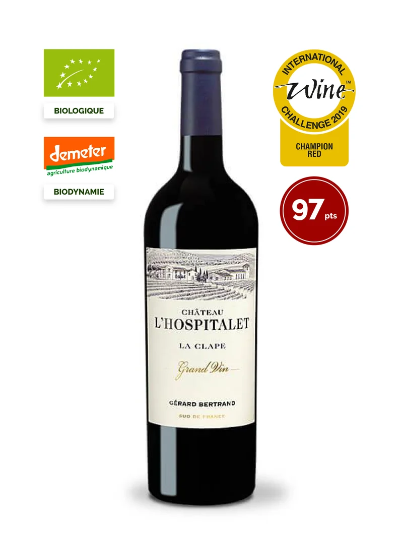 Château l'Hospitalet Grand Vin Rouge AOP La Clape 2017 – 75cl