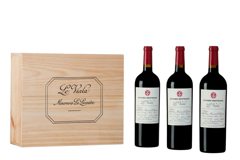 Le Viala AOP La Livinière 2024 – Caisse Bois 3 Bouteilles 75cl vin rouge