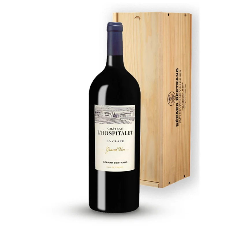 Château L'Hospitalet Grand Vin Rouge 2022 Magnum (1,5L) avec coffret bois
