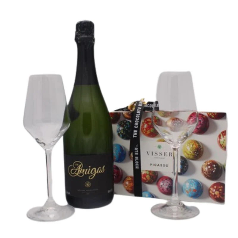 Picasso Bonbons, Cava en Champagneglazen