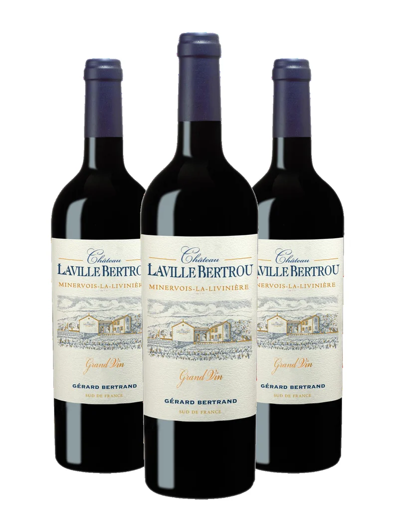 Château Laville Bertrou Grand Vin rouge AOP La Livinière 2023 – Lot 3 bouteilles 75cl