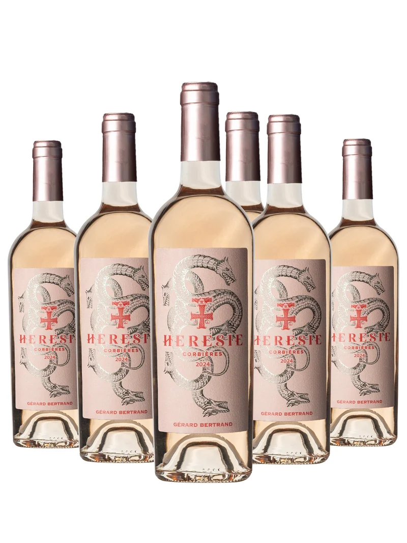 Hérésie AOP Corbières 2025 – Lot 6 Bouteilles 75cl vin rosé