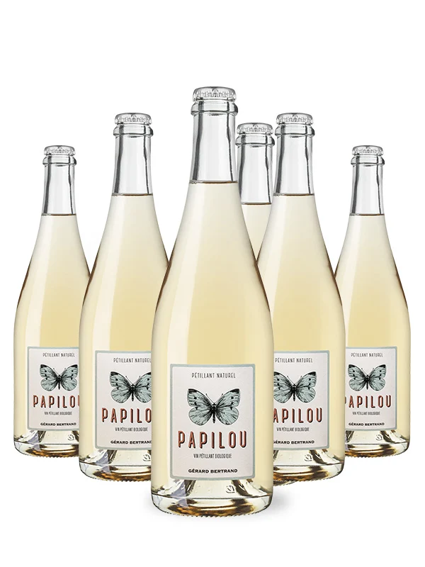 Papilou pétillant naturel Vin de France 2023 – Lot 6 Bouteilles 75cl vin blanc