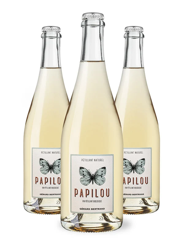 Papilou pétillant naturel Vin de France 2023 – Lot 3 Bouteilles 75cl vin blanc