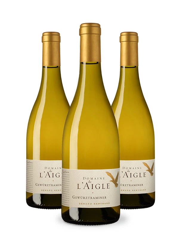 Domaine de l'Aigle Gewürztraminer IGP Pays d'Oc 2022 – Lot 3 Bouteilles 75cl vin blanc