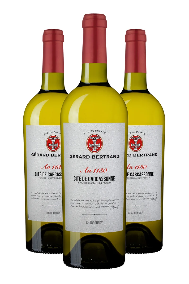 Héritage "An 1130" blanc IGP Cité de Carcassonne 2023 – Lot 3 Bouteilles 75cl vin blanc