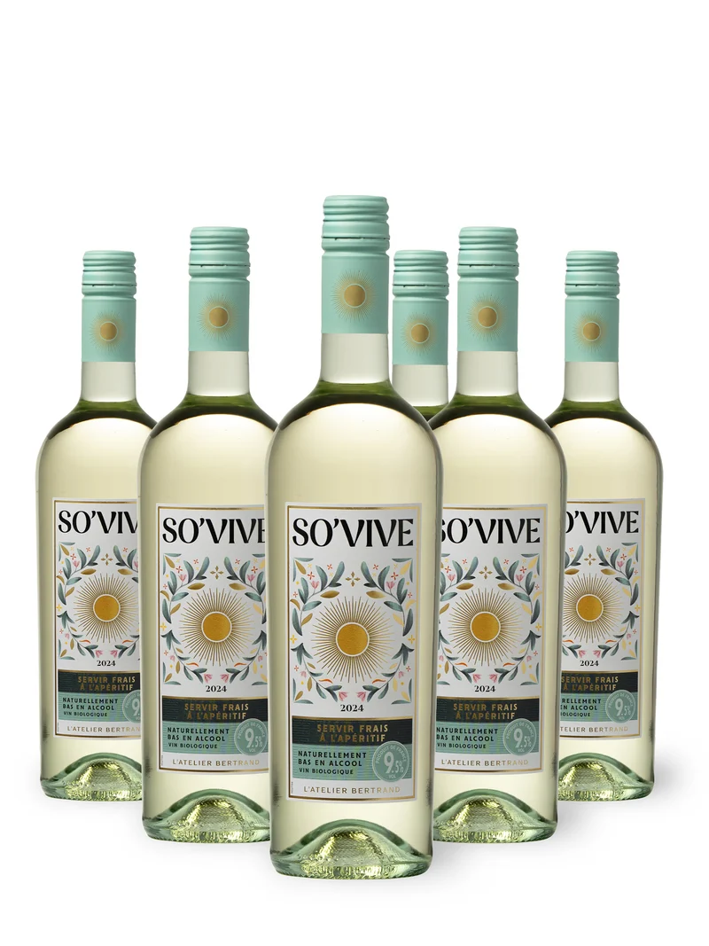 So'Vive IGP Pays d'Oc 2024 – Lot 6 Bouteilles 75cl vin blanc