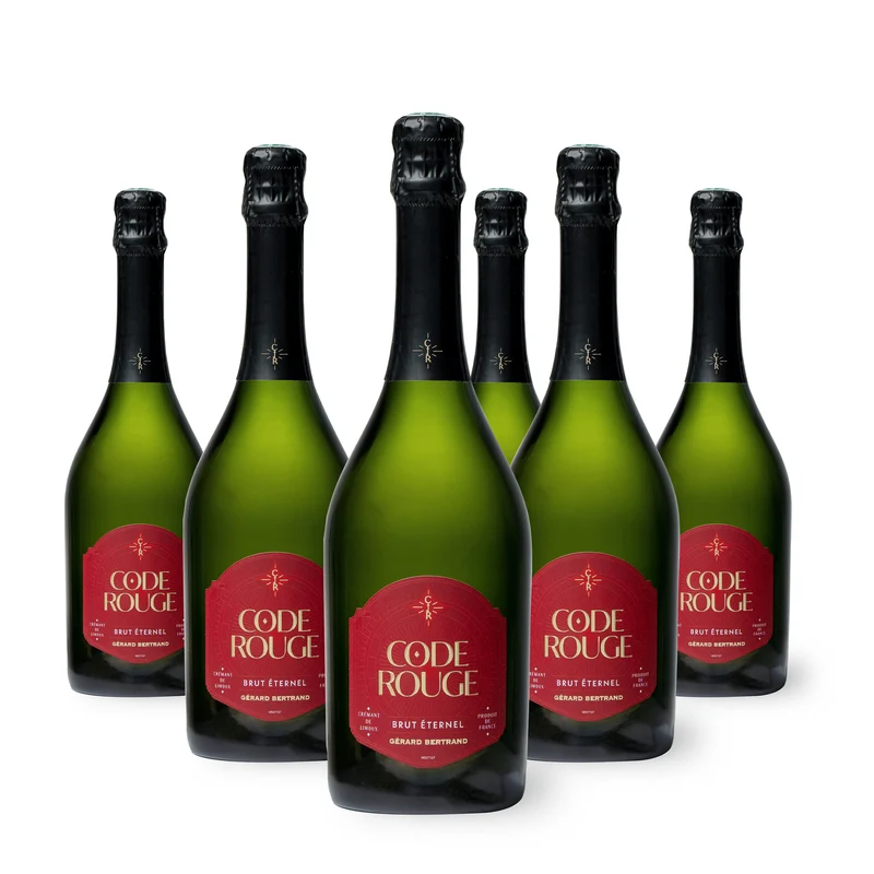 Code Rouge Brut Éternel AOP Crémant de Limoux – Non millésimé – Lot 6 Bouteilles 75cl
