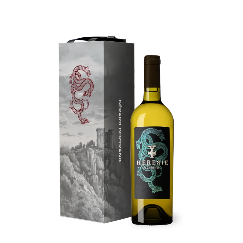 Hérésie Blanc AOP Corbières 2024 – 75cl avec son étui vin blanc