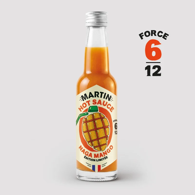 Hot sauce Naga Mango Spicy Tropical - force 6/12 - 100g
