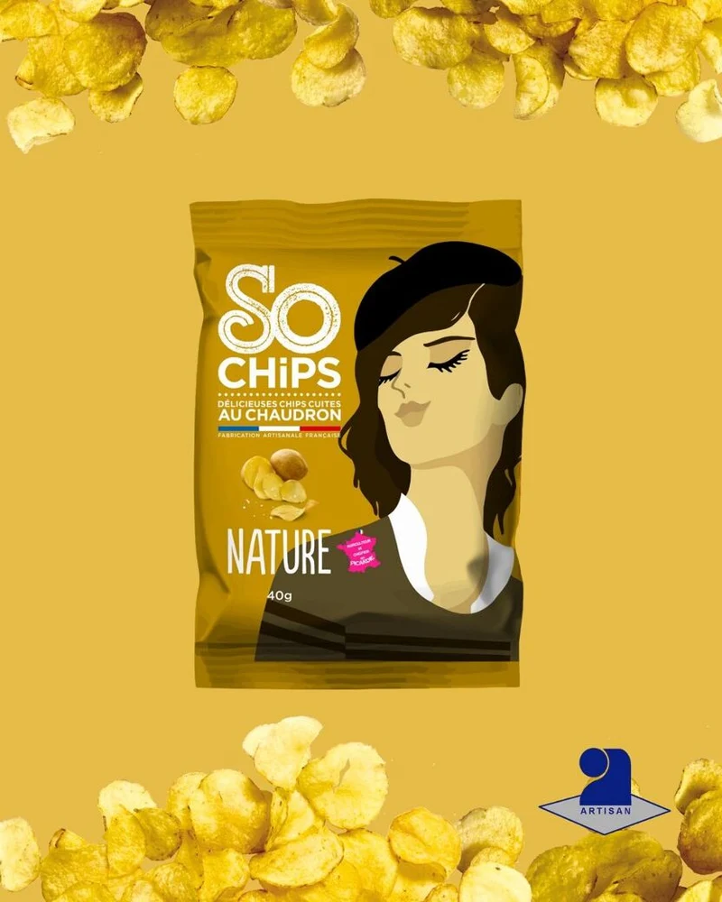Ambachtelijke Chips naturel met zeezout - 40 g